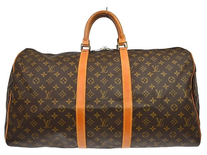 Louis Vuitton Keepall Monogram Canvas 55 Marron