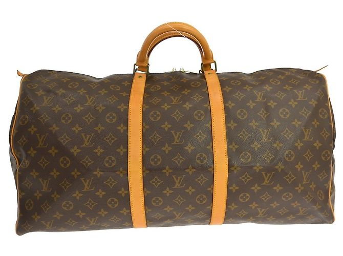 Louis Vuitton Keepall Monogram Canvas 60 Castaño