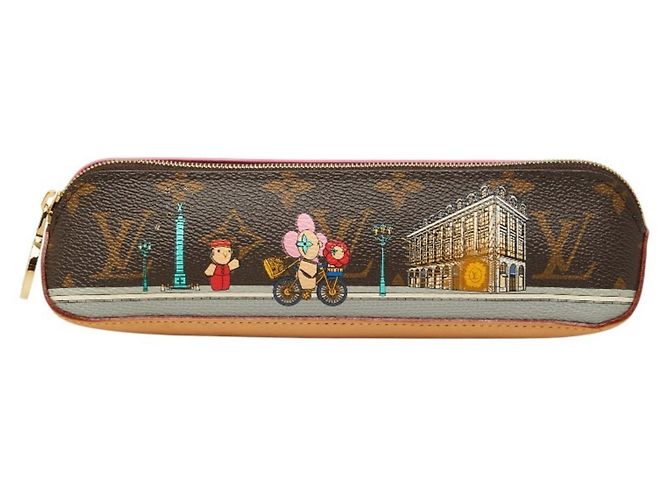 Louis Vuitton Monogram Trouse Elisabeth Vivienne Pen Case Brown Multiple colors
