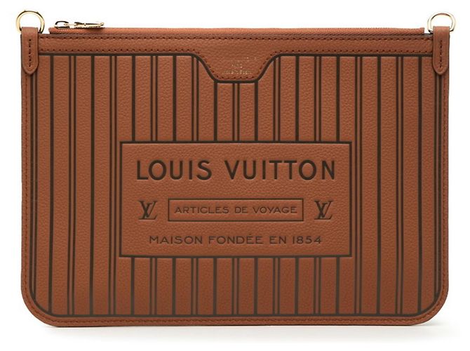 Louis Vuitton Monogram Neverfull Inside Out MM Handtasche Braun