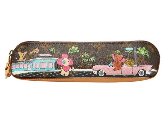 Louis Vuitton Monogram Trouse Elisabeth Vivienne Pen Case Brown Multiple colors