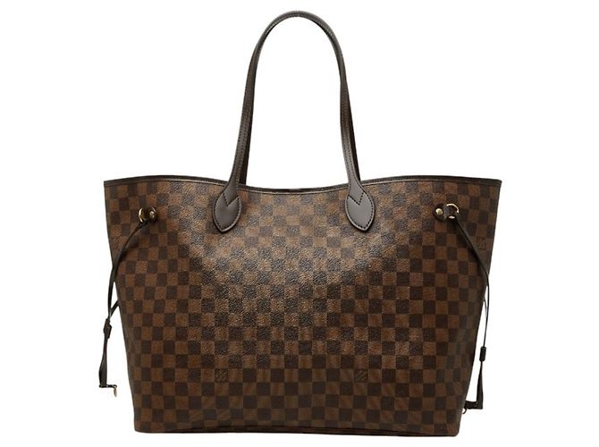 Sac cabas Louis Vuitton Damier Neverfull GM Marron