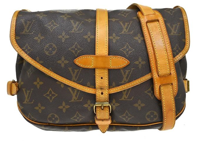 Louis Vuitton Saumur Monogram Canvas 30 Marron
