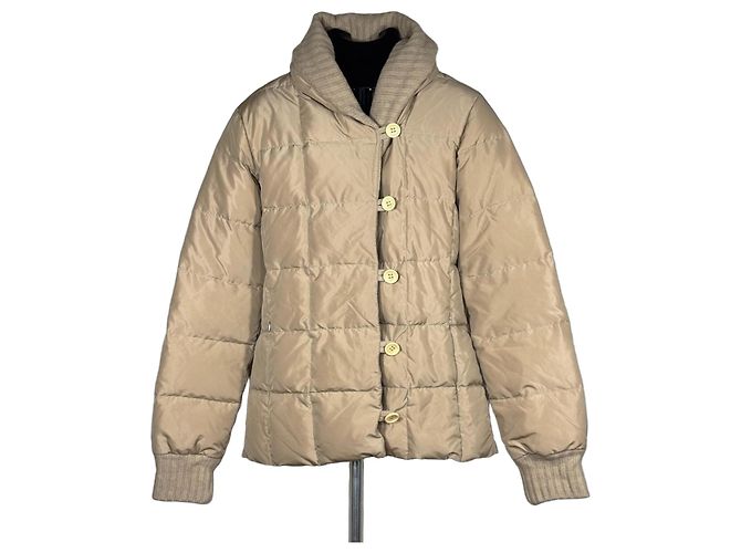 Escada Sport Beige Quilted Down Jacket