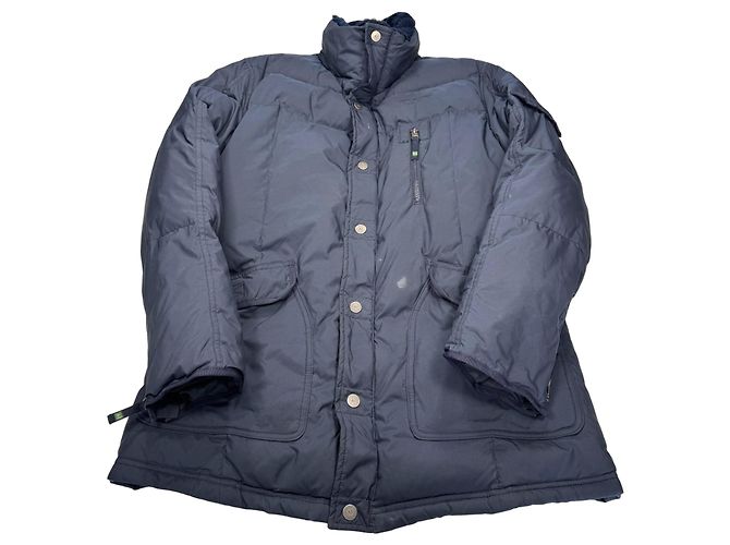 Armani Jeans Navy Blue Puffer Parka Jacket Dark blue