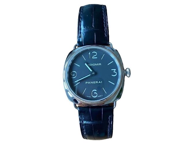 Relógio Panerai Radiomir Automático Aço e Couro Preto