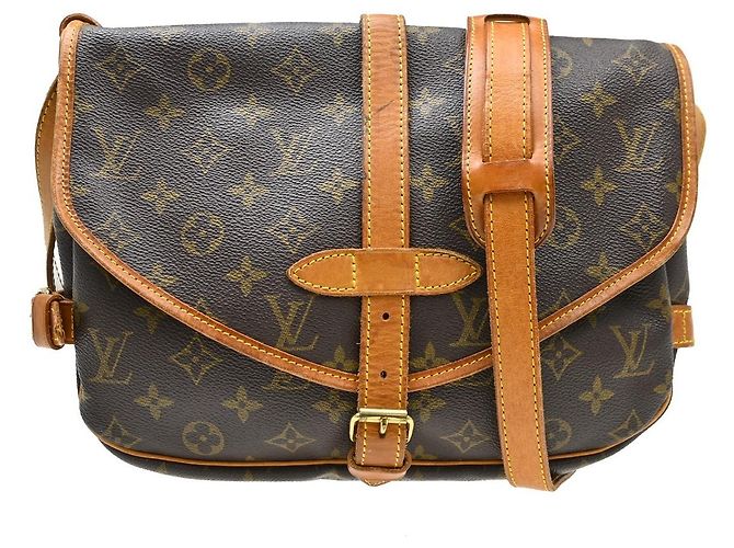 Louis Vuitton Saumur Monogram Canvas 30 Marron