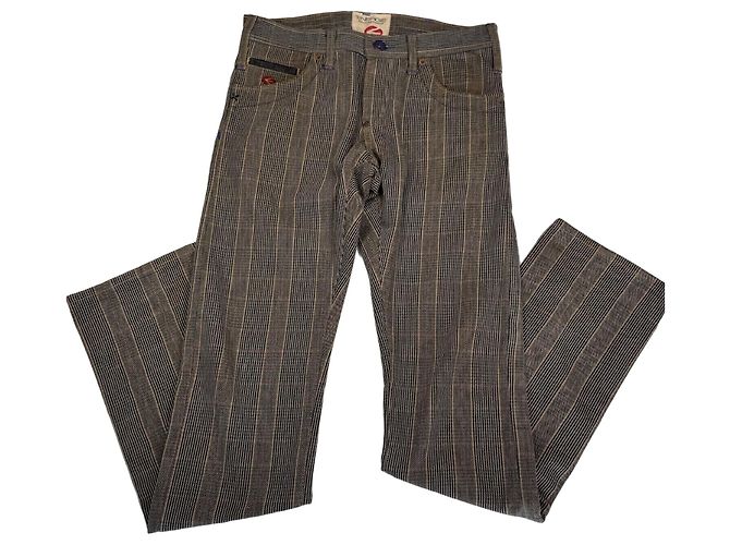 Autre Marque Vaqueros a rayas Energie para hombre Castaño Negro Gris