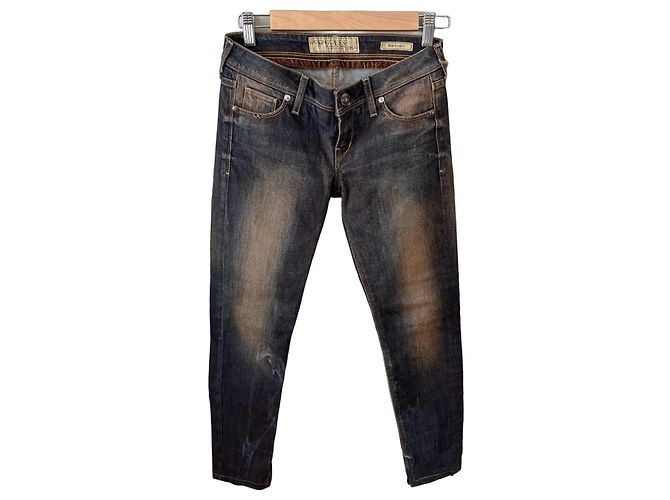 Guess Beverly Vaqueros Skinny - Marrón Oscuro Castaño