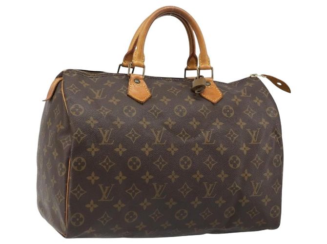 LOUIS VUITTON Borsa Monogram Speedy 35 M41524 LV Auth 186099A Monogramma