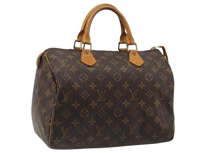 LOUIS VUITTON Bolsa Monogram Speedy 30 M41526 LV Auth 185705A Monograma