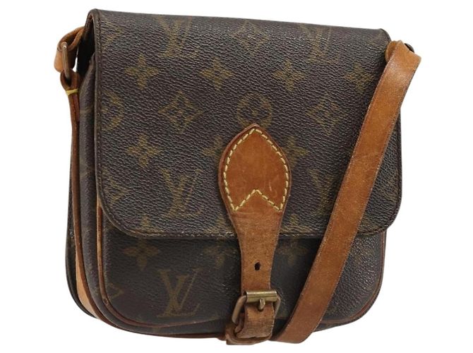 LOUIS VUITTON Monogram Cartouchiere PM Shoulder Bag M51254 LV Auth 187007