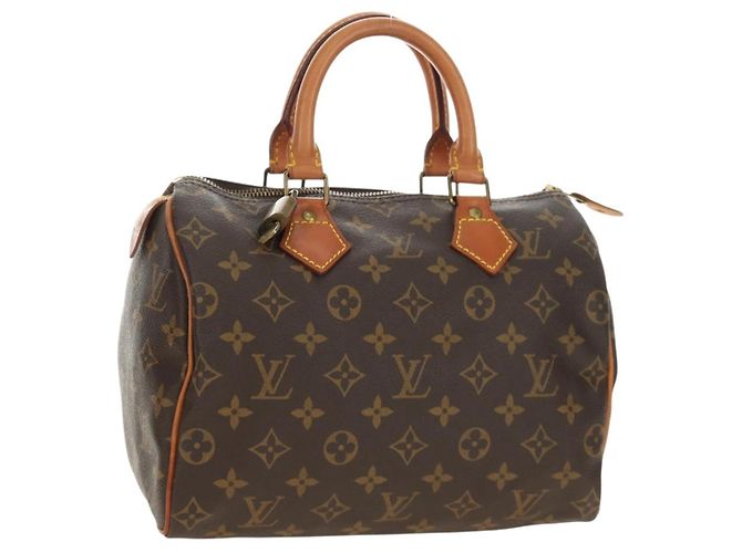 LOUIS VUITTON Bolsa Monogram Speedy 25 M41528 LV Auth 186035SAV Monograma
