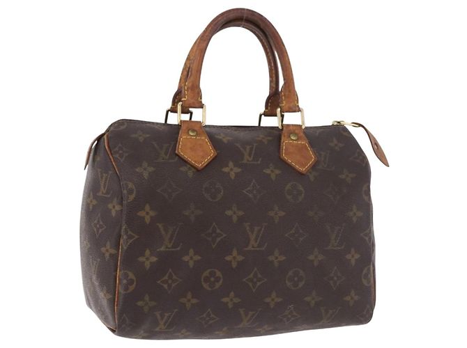 LOUIS VUITTON Bolsa Monogram Speedy 25 M41528 LV Auth 187650 Monograma
