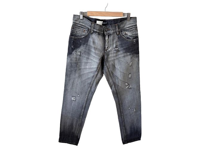 Dolce & Gabbana Distressed Denim Jeans Grey