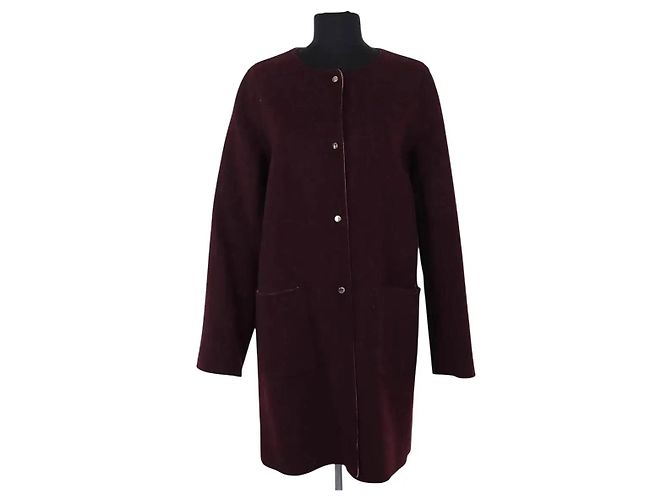Gerard Darel Abrigo reversible burdeos