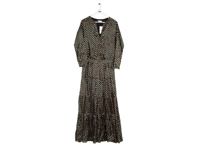 Bash Vestido de seda negro