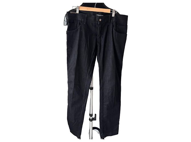 Vaqueros de denim negro Dolce & Gabbana