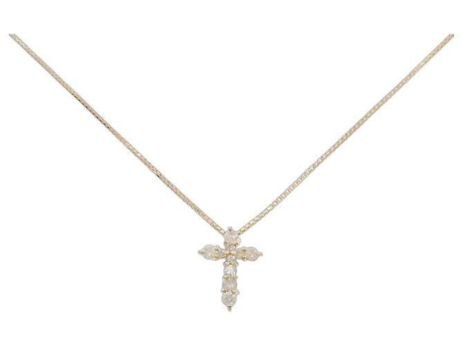 Autre Marque Collana con Diamanti Au750 D'oro