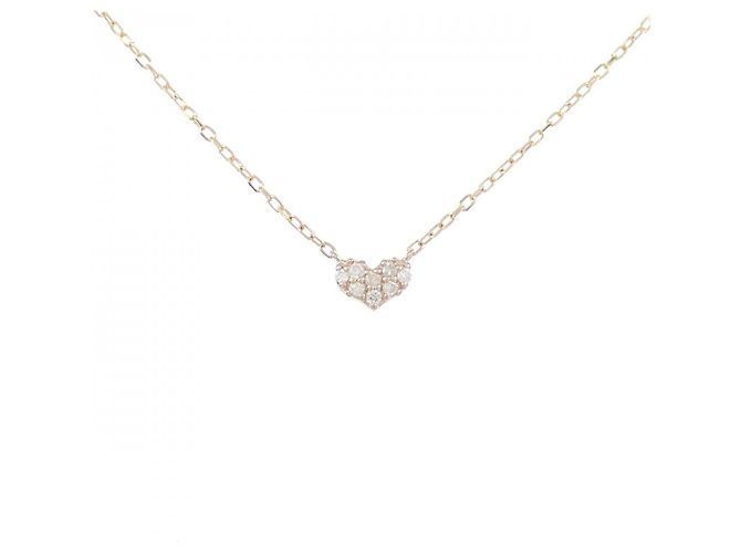 Autre Marque Collana in oro rosa K10 e diamanti