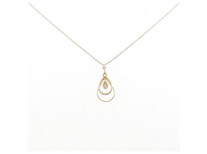 Autre Marque Collana con Diamanti Au750 D'oro