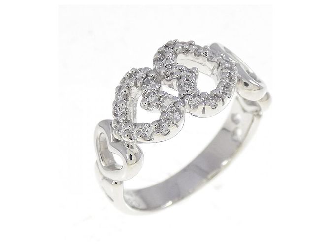 Autre Marque Anello in oro Au750 e diamanti Ponte Vecchio Argento