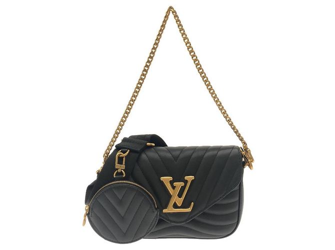 Louis Vuitton Multi Pochette Shoulder Bag Black
