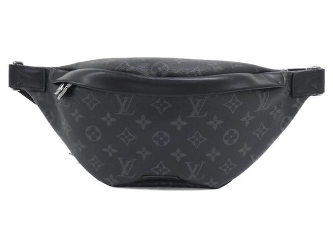Louis Vuitton Monogram Eclipse Discovery Bumbag PM Shoulder Bag Black
