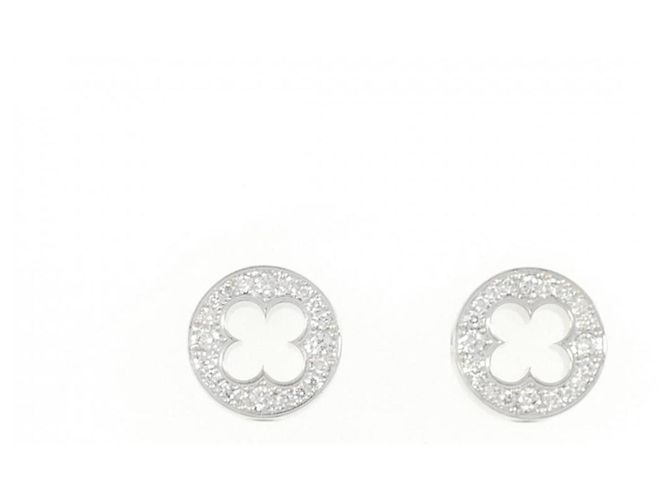 Louis Vuitton Diamantohrringe Weiß