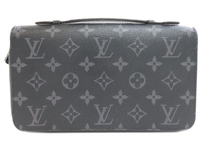 Clutch Louis Vuitton Zippy XL Monogram Eclipse da uomo LOUIS VUITTON Nero