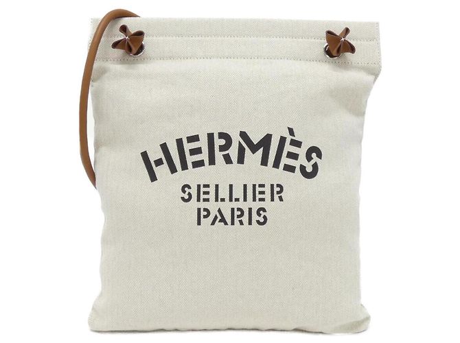 Hermès Bolsa de ombro Hermes Sac Aline Branco