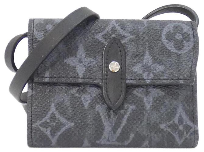Louis Vuitton Monogram Pastel Noir Organizer de Poche Billfold Negro