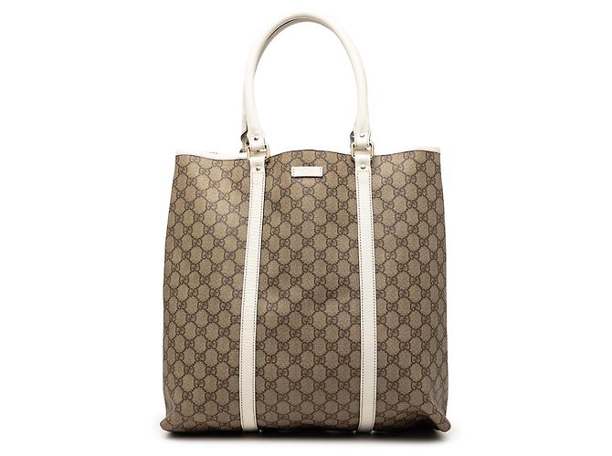 Tote verticale Gucci Beige GG Supreme Joy