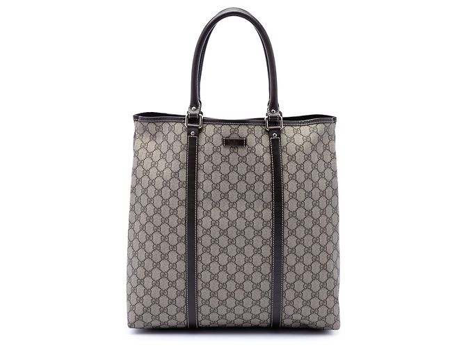 Tote verticale Gucci Beige GG Supreme Joy