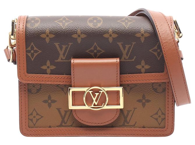 Louis Vuitton Mini Dauphine Monogram Reverse Marrom