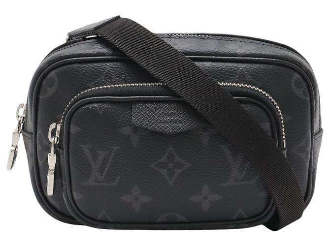 Pochette Outdoor Louis Vuitton Black Monogram Eclipse Taigarama Nero