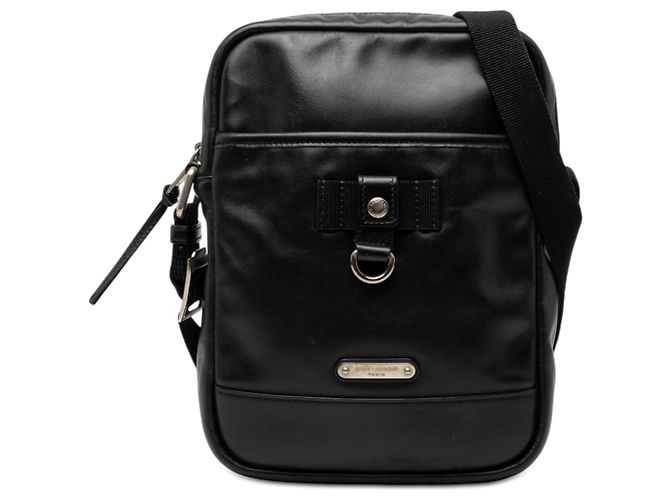 Saint Laurent Bolsa Transversal Rivington em couro de bezerro preto