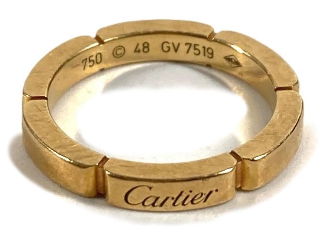 Anillo Maillon Panthère de Oro de 18K Cartier Dorado