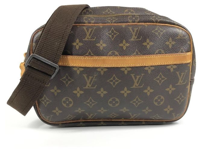 Bolsa Transversal Louis Vuitton Monogram Reporter PM Marrom