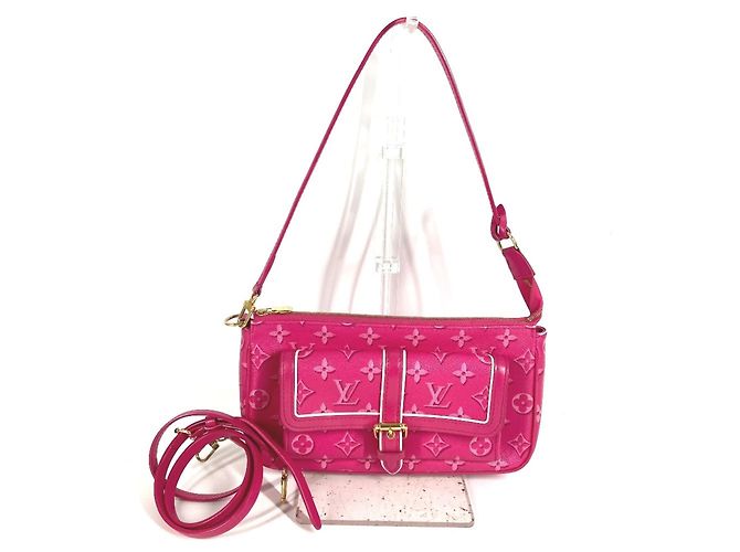 Pochette Accessoires Maxi Monogram Louis Vuitton Rosa Fuchsia Fucsia