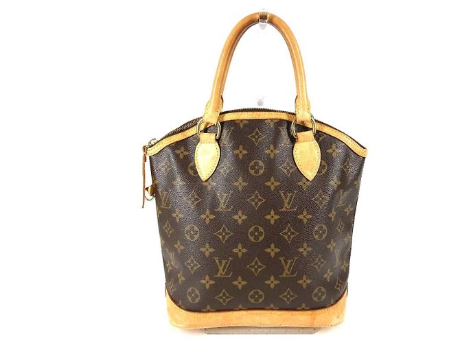 Sac cabas Louis Vuitton Monogram Lockit Marron
