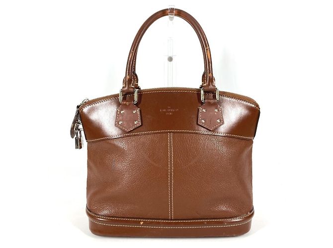 Sac cabas Louis Vuitton Suhali Lockit PM Marron