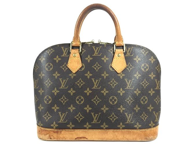 Sac cabas Louis Vuitton Monogram Alma Marron