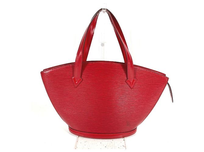 Borsa Tote Louis Vuitton Epi Saint Jacques Rosso