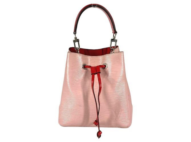Néonoé Bolsa Louis Vuitton Epi NeoNoe Rosa Vermelho