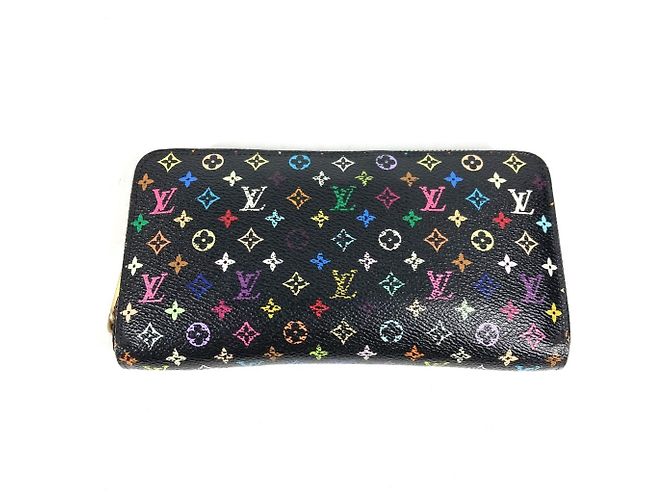 Louis Vuitton Monogram Multicolore Long Wallet Black
