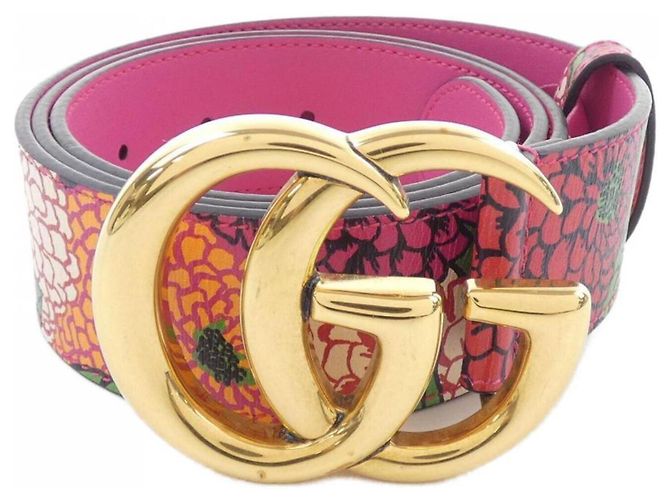 Gürtel Gucci GUCCI 525040 Pink Rot Grün