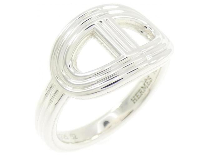 Ring Hermes Hermès Chaine d'Ancre 24 Bague Argenté 