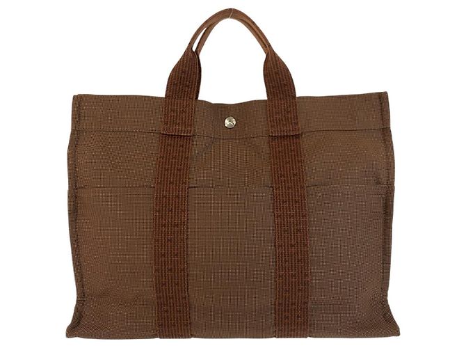 Hermès Bolso Tote Hermes Herline marrón Castaño