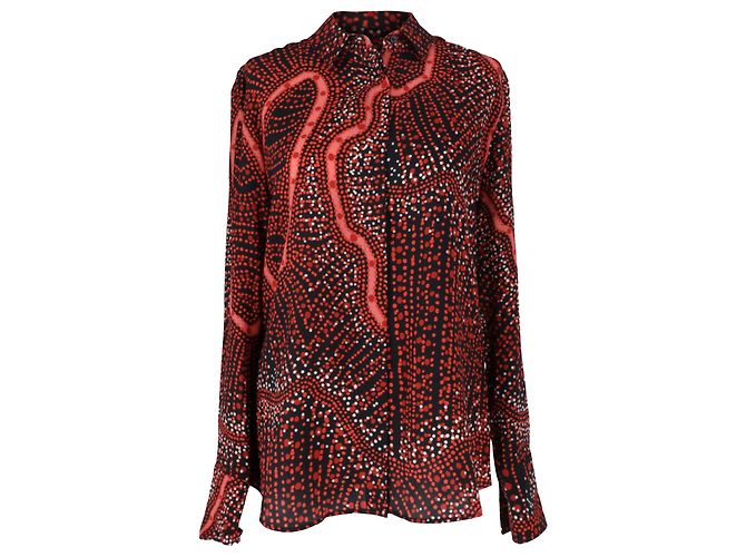 Camicia stampata Chika di Altuzarra in seta multicolore